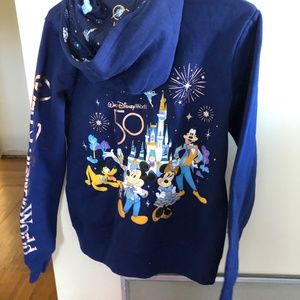 Disney 50th anniversary zip up hoodie